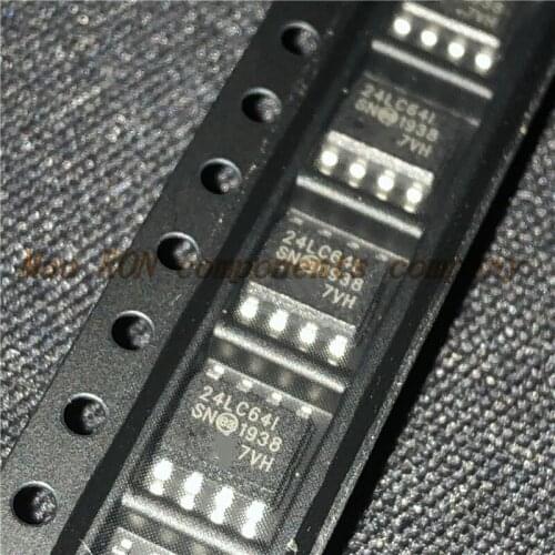 10PCS/LOT 24LC64T-I/SN 24LC64T-I SN 24LC64 24LC64I 24LC641 SOP-8 New original In Stock