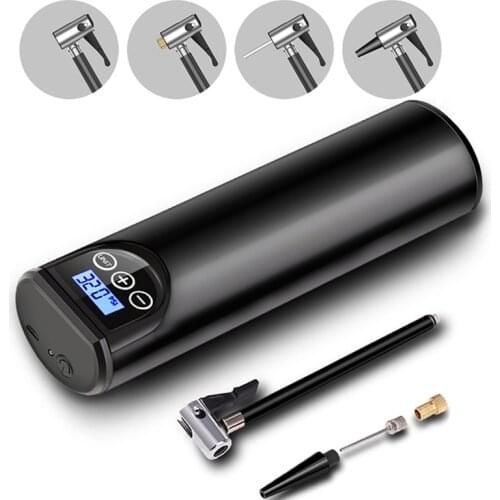 120PSI 12V Portable Air Compressor Tire Inflator Mini inflator Air Pump Wireless Car Tire Pump with Battery for Car Bicycle