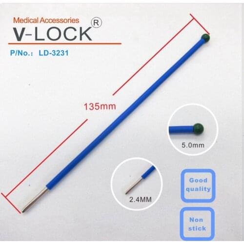 2019V-LOCK best electrosurgical electrode 2.36mm*135mm 5mm ball electrode no stick