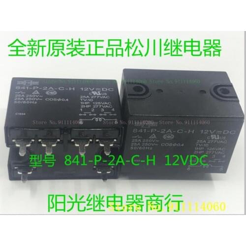 841-P-2A-C-H 12VDC 6