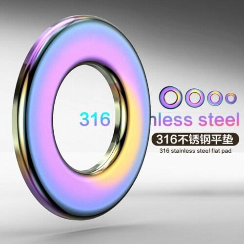 Motorcycle Accessories Color Screw Gasket Stainless Steel Screw Pad Car-styling Personalized Tools Moto Screw Spirit Beast