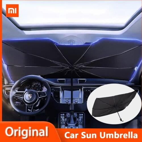 Xiaomi Miwuna Car Sunshade Umbrella Portable Foldable Car Windshield Sun Shade Umbrella UV Cover Heat Insulation Car Accessories