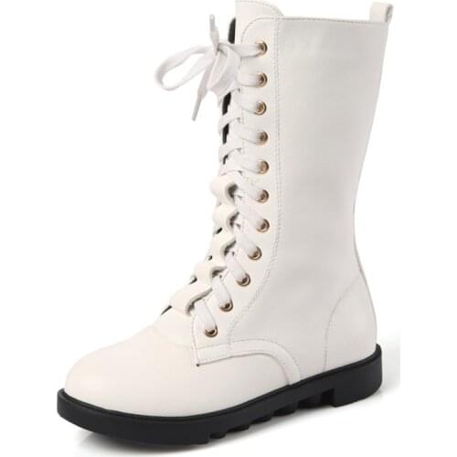 Childrens boots new winter cashmere warm leather childrens shoes fashion girls snow shoes cotton shoes