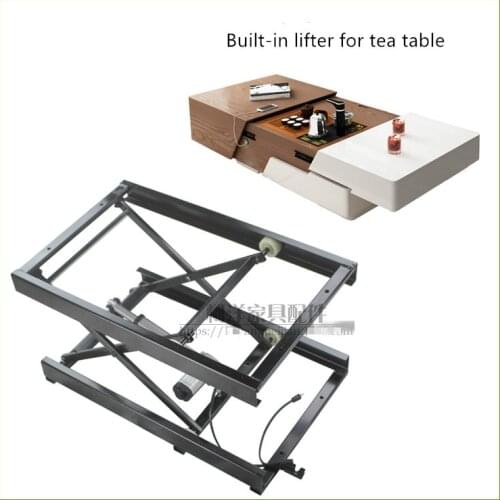 Living room home electric lifting iron frame fold wall table bracket folding wall desk mounted table TV connector rail bracket