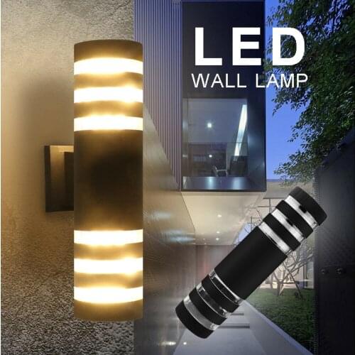 Dual Head Tube Lamp 360 Degree Waterproof Outdoor Security Lighting Porch Patio Garden Aluminum Wall Light For Home Decor Lamp