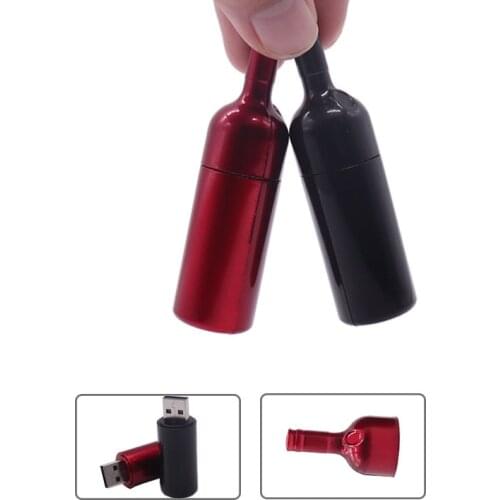 Pendrive real capacity pen drive 4GB 8GB 16GB 32G 64GB high speed wine bottle memoria usb stick creative gift usb flash drive