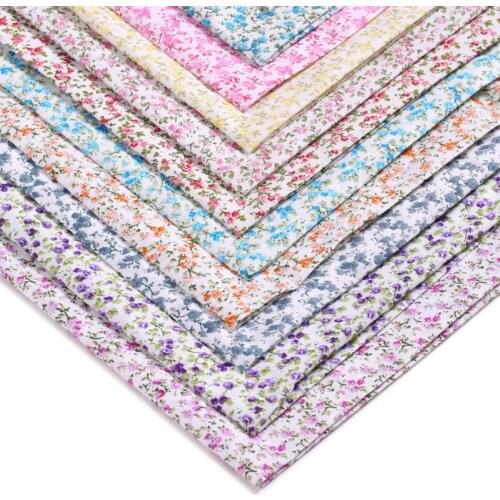 Floral Cotton Woven Printed Fabrics For DIY Sewing Home Decor Supplies Patchwork Needlework Handmade Materials Per Meter