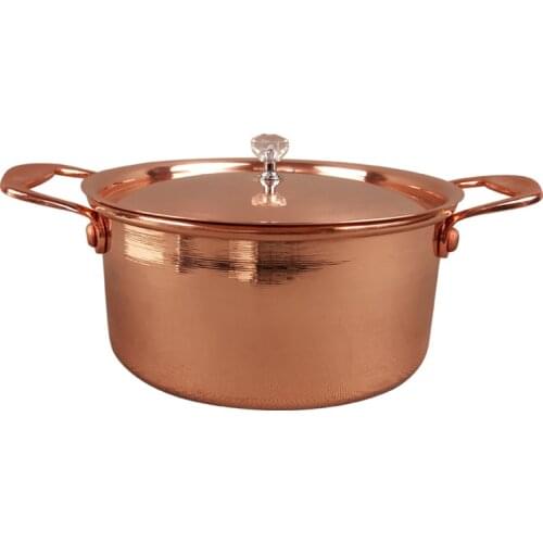 Pure copper compound bottom small soup rice pot electromagnetic gas thickened hot pot boiled jam single pot stewpan sauce pan
