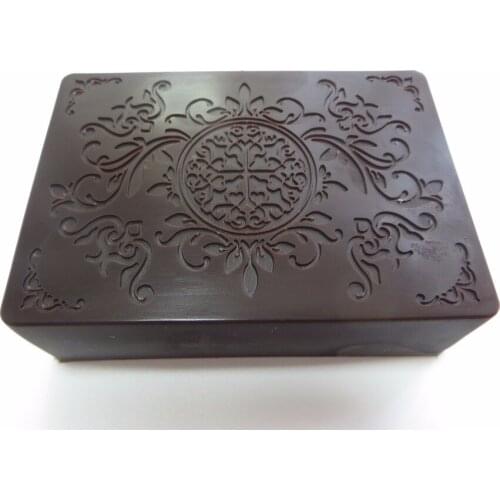 QT0050 Square Shape Circle Stamp Handmade Soap Mold Leaves Art Pattern Chocolate Mould DIY Silicone Soap Molds Pudding Jelly