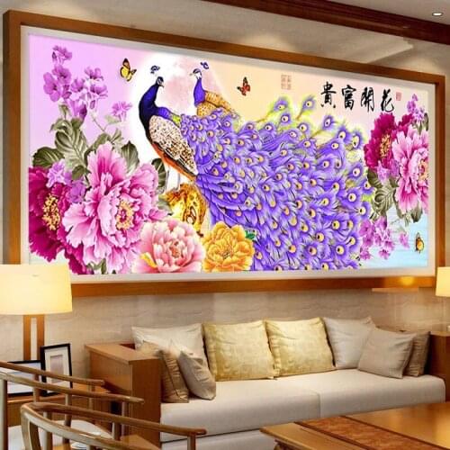 Special Shaped,Diamond Embroidery,Full,DIY,Diamond Painting Flowers,Cross Stitch,Diamond Mosaic,Bead Picture,Home Decor,Peacocks