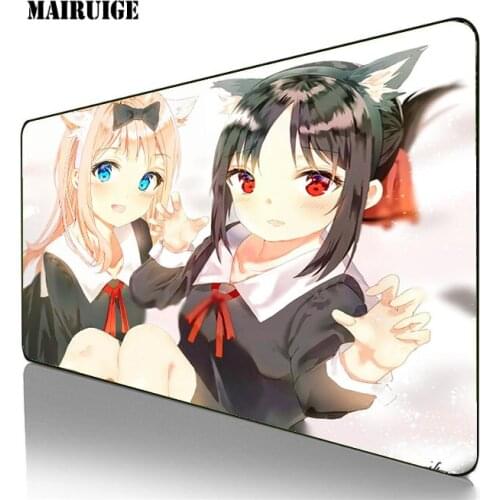 Anime Cute Girl Kaguya Mouse Durable Desktop Genshin Impact Rubber Mousepad Gaming Accessories Large LOL Mouse Pad Keyboards Mat