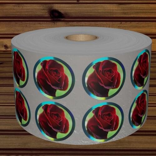 Rose Sticker Label Printing Custom for Packing Bags