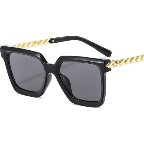 2021 New Arrival Fashion Shield Sunglasses Women Men PC Color Gradient Lens Metal Frame Brand Designer Leopard Black Sun Glasses