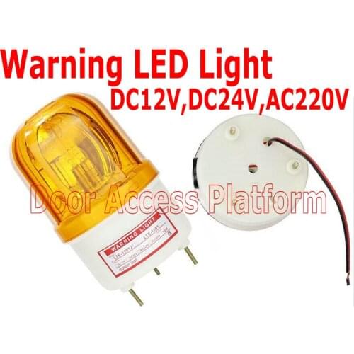 Construction site use Yellow color Warning LED Light Alarm System, Security system DC12V/24V/AC220V stroboscopic lamp LED Light