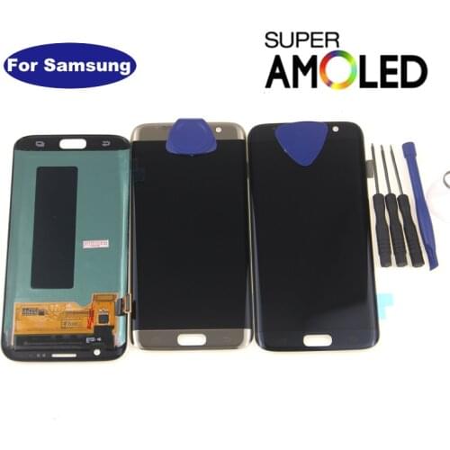 Super AMOLED Screen For SAMSUNG s7 edge G935F G935FD G935W8 G9350 G935K G935V LCD LCD Touch Screen