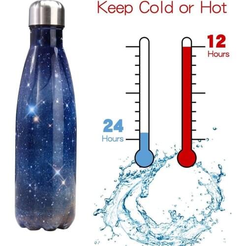 Stainless Steel Vacuum Insulated Water Bottle Flask Thermal Sports Chilly 500ML Cola Drinkware Travel Mug Thermo Gifts Thermocup