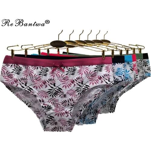 Panties For Women Cotton Underwear Female Underpants Ladies Soft Sexy Lingerie Breathable Briefs Printed Pantys 10 pcs/set