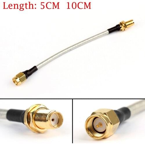 Artudatech 5PC SMA Male To SMA Female RG141 Extension Cable Made With Semi Rigid Cable 5CM/10CM Connector Parts