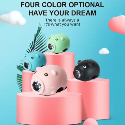 Bicycle Lights USB Rechargeable Child Bike Lights Bike Front Rear Light Cute Pig Cycling Safety Headlight Luces Bicicleta