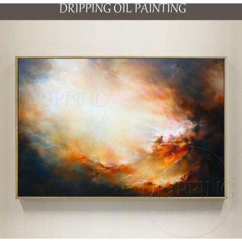 Top Artist Pure Hand-painted High Quality Abstract Oil Painting for Wall Art Decoration Beautiful Colors Abstract Oil Painting