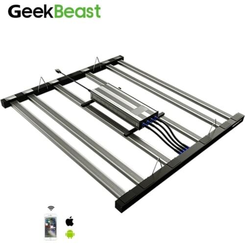 Wifi/BT control Sunset & Sunrise Indoor Plant Lamp 1512 pcs Seoul3030 +72pcs Osr 660nm+ 730nm Ir+Lg 385nm uv 6 led strips lights