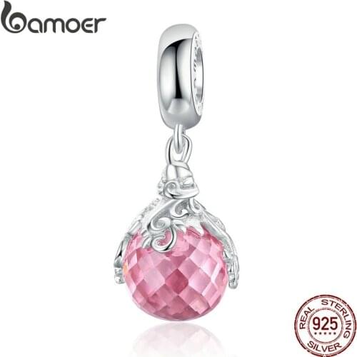 Bamoer Magic Bottle Pendant Charm for Women Original Silver Snake Bracelet Women Jewelry Making Silver 925 Jewelry BSC101