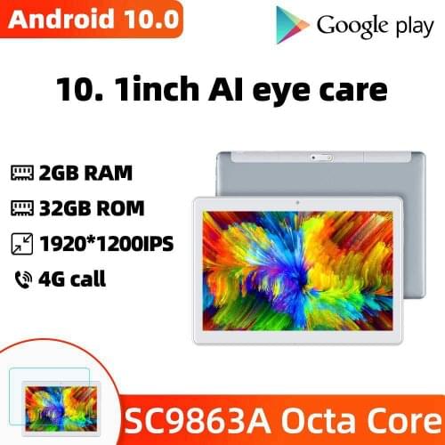10 Inch tablet android 10.0 phone 4G Lte Octa Core 2GB RAM 32GB ROM 1920x1200 Bluetooth GPS WIFI cheap childrens gift warehous