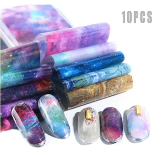 10PCS Nail Art Christmas Star Paper Ins Black And White Snowflake Christmas Nail Foils Sticker Wrap Slide Decal Coloured Angel