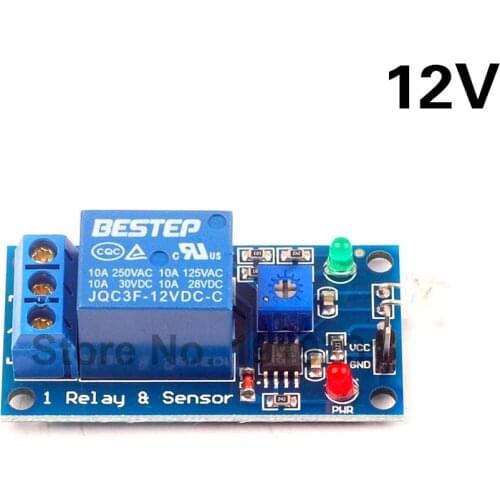 12V Photodiode Module Relay Module Optical Switch Light Detection Sensor Module