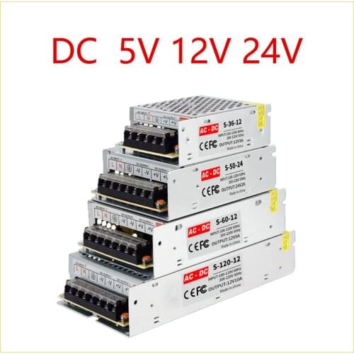 CCTV LED Strip Power Supply Adapter LED TV Driver Board 220V to 5V / 220V to 12V / 220V to 24V Light Transformer AC Driver Power