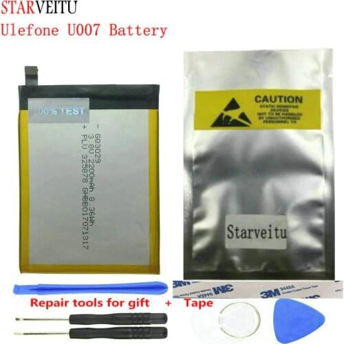 Battery 2200mAh for Ulefone U007 & U007 Pro Mobile Phone Rechargeable Li-on Batteries Batteria 100% Tested