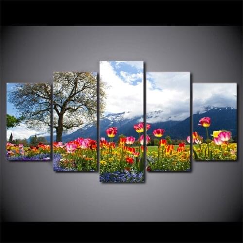 DIY Diamond painting Flowers Sky Tree beautiful Nature Of Switzerland cross stitch 5pcs diamond embroidery mosaic romantic gifts