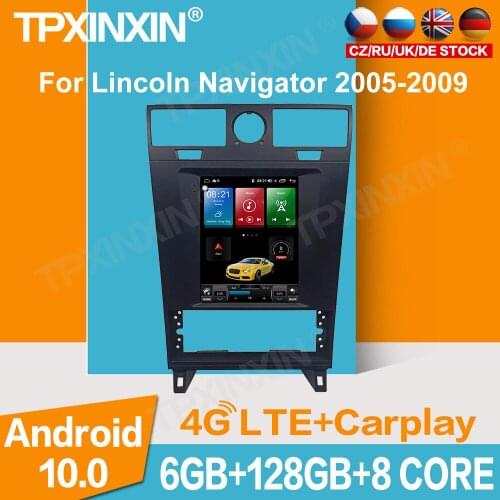 For Lincoln MKZ/MKC 2013+ Android 10 6+128G Car GPS Navigation Headunit Multimedia player Auto Radio Tape Recorder Touch Screen