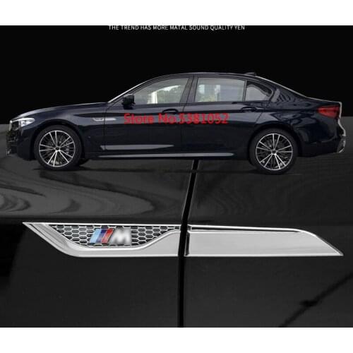 Car Styling Side Leaf Plate For BMW F30 F10 F25 X5 F15 X6 F16 G30 F45 G11 Sequins Board Label Accessories Exterior