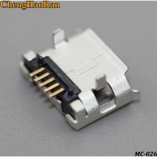 ChengHaoRan 10pcs micro USB mini connector 5pin Long needle 5Pin Data port Charging port mini usb connector for Mobile end plug