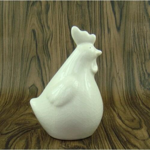 Cute Ceramics Chick Figurine Handmade Porcelain Frog Statue Embellishment Craft Accessories for Home Decor and Birthday Gift