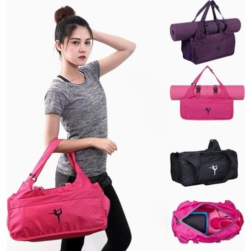 Multifunctional Fitness Yoga Bag Waterproof Sport Shoulder Bag Yoga Pilates Mat Case Bag without Mat