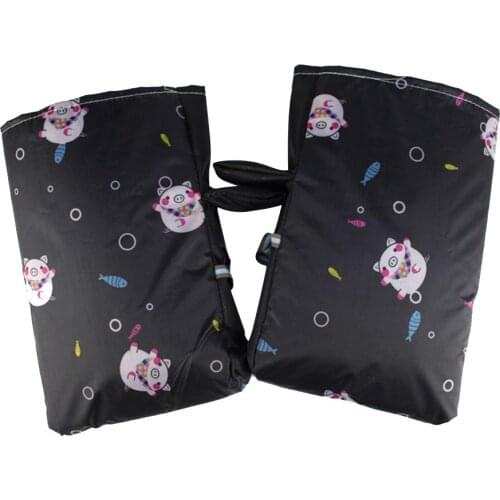 Motorcycle Handlebar Gloves Winter Warm Fluff Handlebar Cover With Spacious Inner Space Waterproof Windproof Riding Gloves