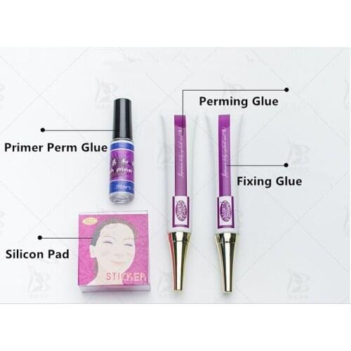 3 Sets Hot Sale Perming Primer Glue Eyelash AB Perming Cream Liquid Lash Primer Eyelash Perming Pad By Free Shipping