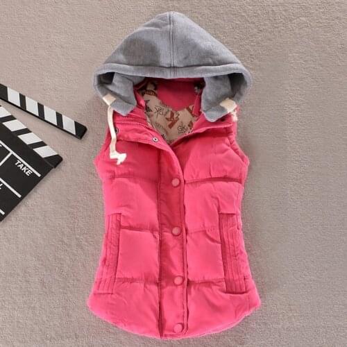 2016New Hot selling M-4XL 8 colors top female casual jacket down cotton vest outerwear Girls all-match sexy Coat Cheap wholesale