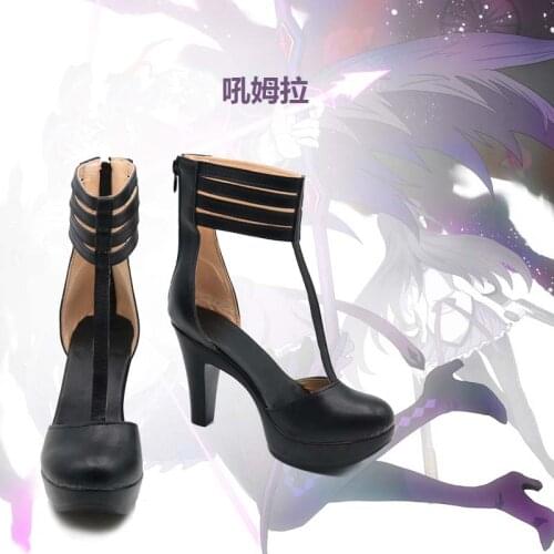 New Puella Magi Madoka Magica Cosplay Shoes Akemi Homura Anime patry Boots Tailor Made