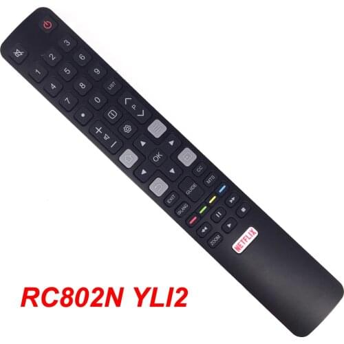 New Original RC802N YLI2 For RCA TCL HITACHI Smart TV Remote Control 06-IRPT45-BRC802N