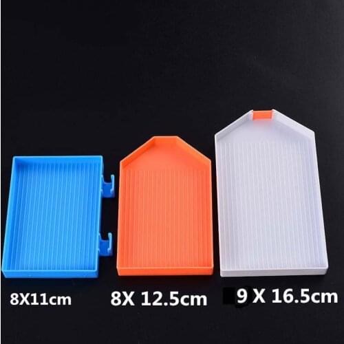 Rhinestone Tray Diamond Painting Tools Accessories Diamond Embroidery Large Capacity Big Drill Plate Plastic Tray Big Kits Gift