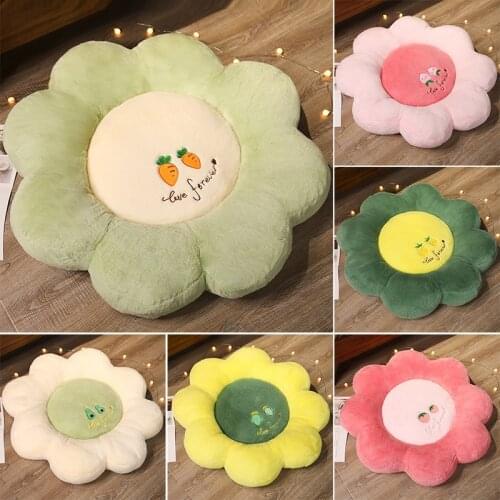 Embroidered Pouf Tatami Cushion Pillow Chair Floor Cushions Soft Seat Pillow Pad Throw Pillow Cushion Flower Cushion 45x45 Gift