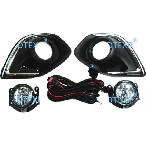 Full Set 2013-2015 Fog LAMP SET for ASX RVR FRONT Light FOR Outlander Sport 2013-2014 with Wire and Switch Led Drl