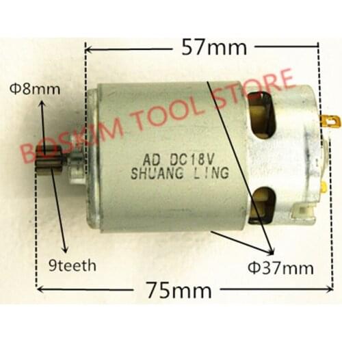 9 Teeth Replacement DC Motor 18V For HITACHI Cordless Drill Screwdriver tools parts