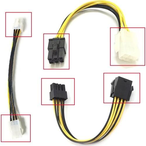 Video Card Graphics 6pin Extension Cable 6pin Male to Female 6pin PCI Express Power Supply PSU GPU 6P Extension Cable Wholesale