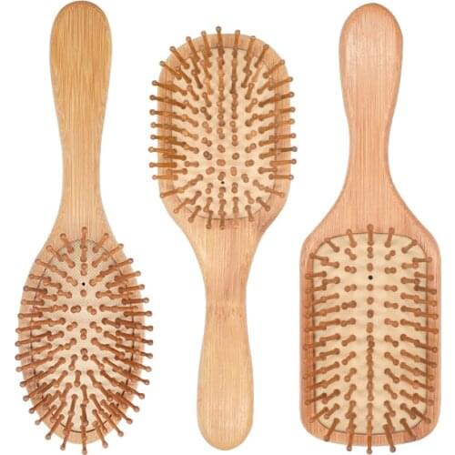 Airbag Cushion Comb Hair Massage Scalp Meridian Wooden Comb Home Curling Internet Celebrity for Long Hair