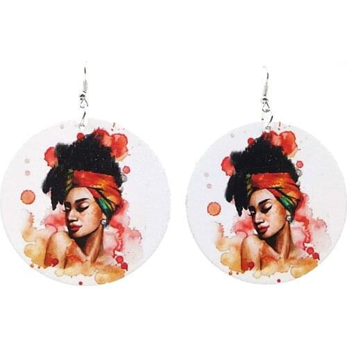 YD&YDBZ New Sexy Young Girl Earrings Fashion Punk Style Birthday Gift For Women A Pair Of Earrings Wood Big Drop Earring Jewelry