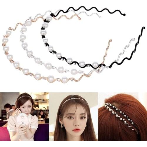 Pearl Hair Clips Headbands Korean Style Women Headband Hair Accessories TT@88
